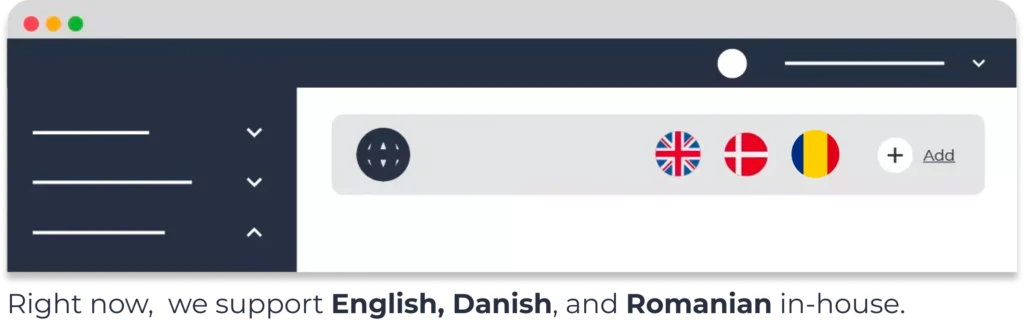 language showcase tab